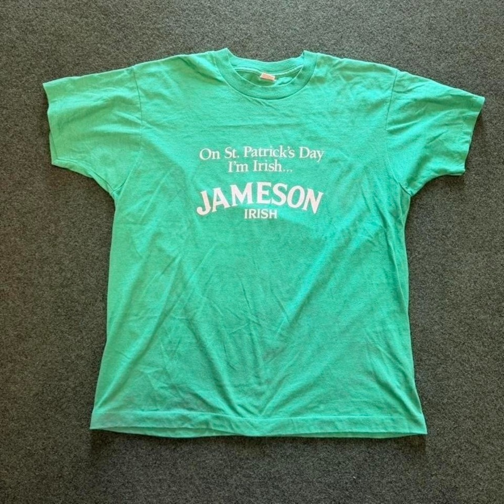 Vintage 80s Jameson Irish whiskey t shirt • single stitch 1980s vtg Jameson tee